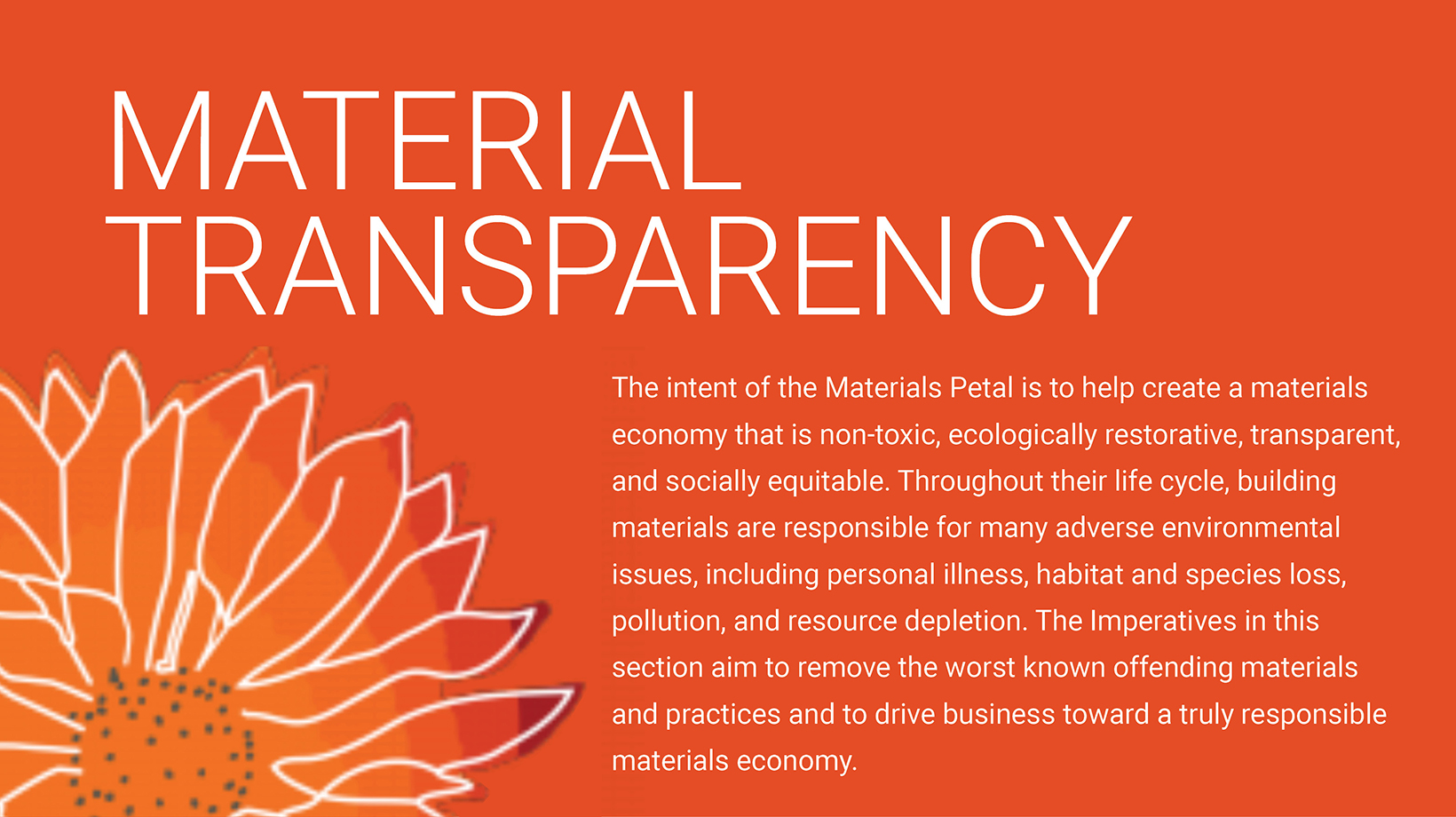 Material Transparency Petal