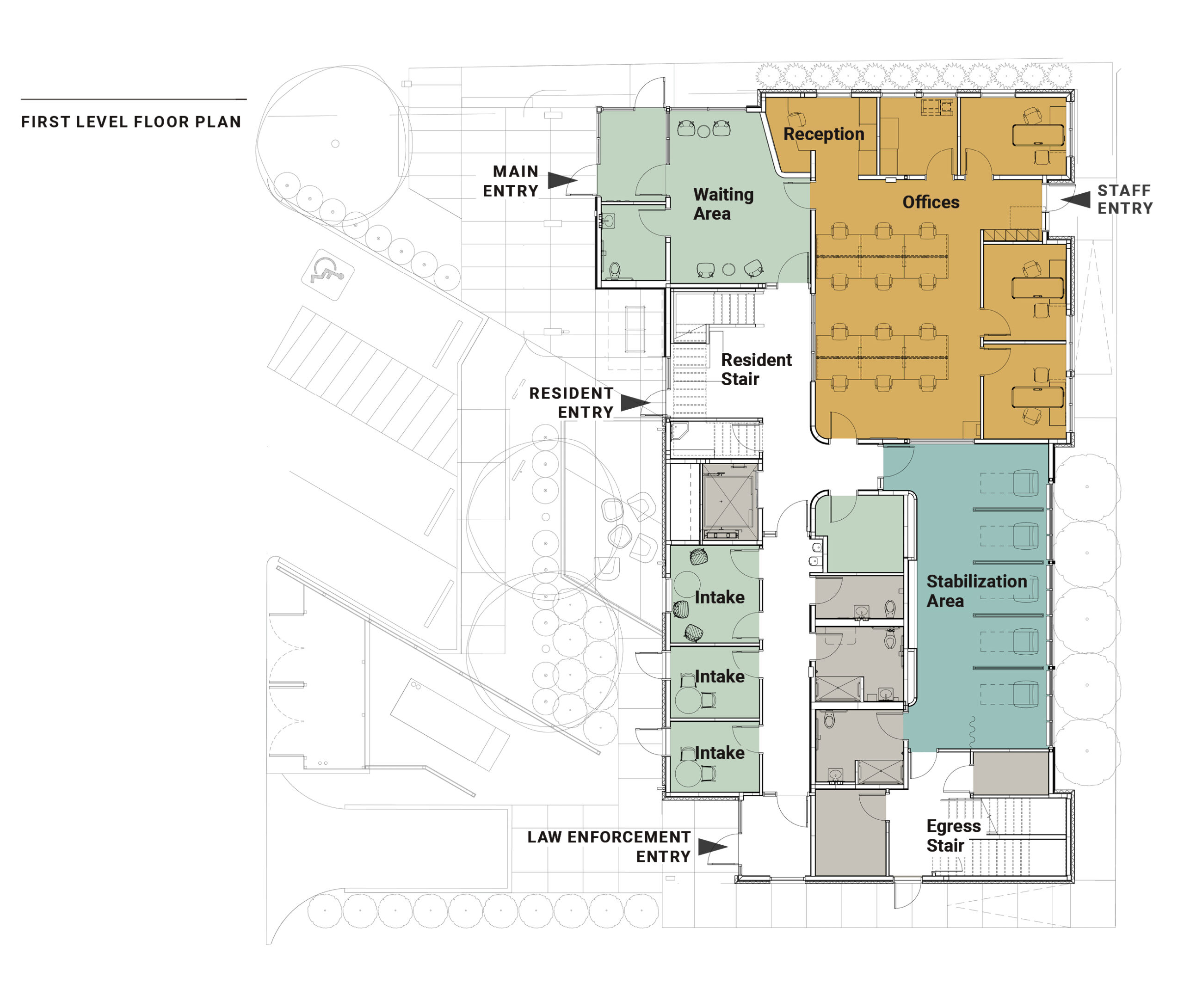 Crisis Center Floor Plan Level 1